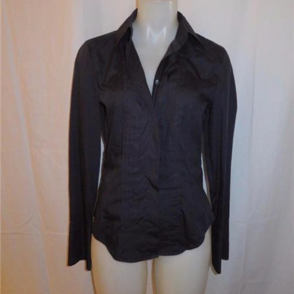 STRENESSE BLACK BUTTON DOWN SHIRT SIZE 4